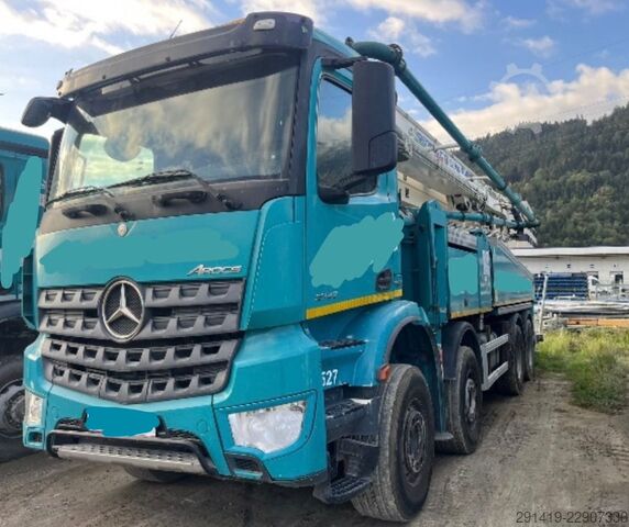 Autopompa per calcestruzzo MERCEDES-BENZ Arocs 3742 8x4 mit Sermac Betonpummpe Bj 17