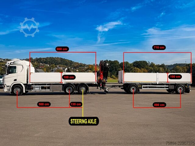 Autolaadkraan SCANIA R500 FASSI F235 A.2.26 + FUNK + Anhänger!