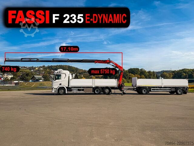 Autolaadkraan SCANIA R500 FASSI F235 A.2.26 + FUNK + Anhänger!