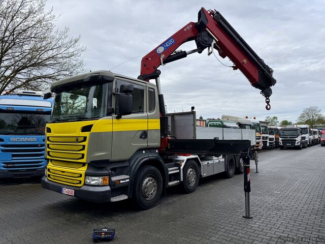 Grúa montada en camión Scania R410 8X2*6 Kran HMF 4020 bis 30 Meter