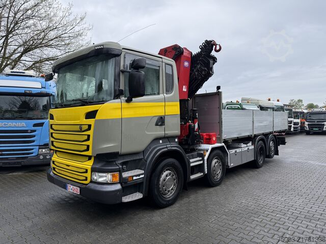 Grúa montada en camión Scania R410 8X2*6 Kran HMF 4020 bis 30 Meter