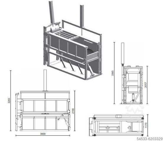 Ohromující box na dobytek Wamma U-BGB