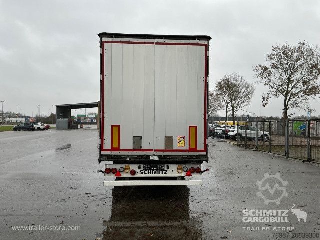 Öppen semitrailer med kapell Schmitz Cargobull Curtainsider Standard Faltwandtür rechts