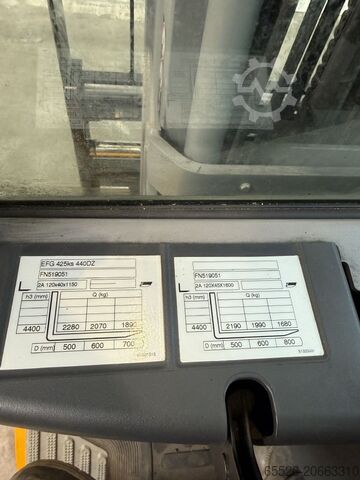 Elektrische vorkheftruck met 4 wielen Jungheinrich EFG 425 K SP / 1702 Std. / Container Version