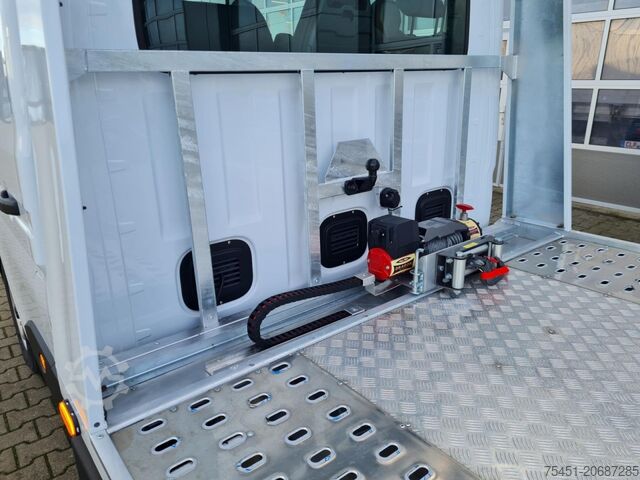 Bestelwagen autodrager Renault Master 35 Autotransporter SEILWINDE AHK PDC TEMPOMAT