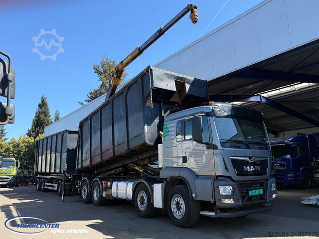 Darus billenőplatós teherautó MAN TGS 35.510 + Kippende aanhangwagen, Afneembare ...