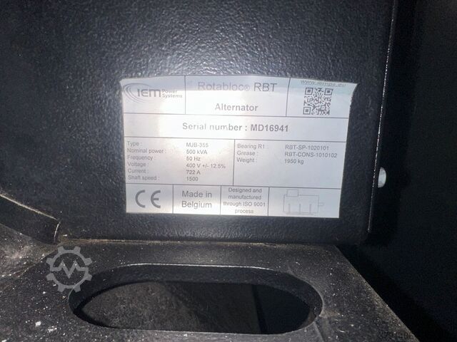 Generator Marelli Rotabloc RBT System with Marelli MJB 355