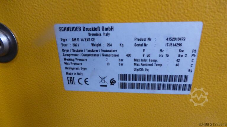 Schraubenkompressor SCHNEIDER DRUCKLUFT GMBH AM D 14 XVS CE
