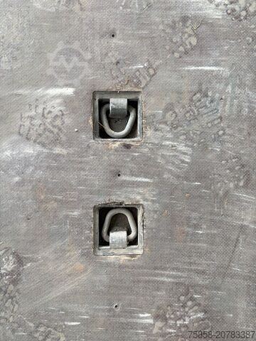 Plataforma de carrocería intercambiable Wecon Plattform mittig+außen Zurringe verzinkt