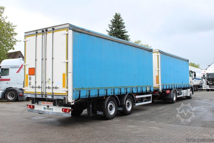Camión plataforma con toldo MAN TGS 18.440 Plane Zug Schlafplatz AHK Retarder