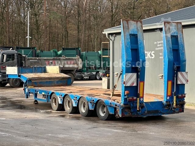 Alacsony rakfelületű félpótkocsi FAYMONVILLE STN-4AUM 4.Achs Tieflader, Ausziehbar,Lenkachse