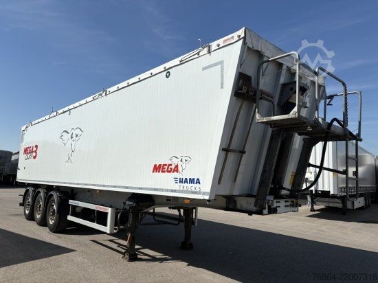 Tiptrailer MEGA ALU-KIPPMULDE 55M³, SAF-ACHSEN, ROLLPLANE, KOMBIKLAPPE, STEHPODEST