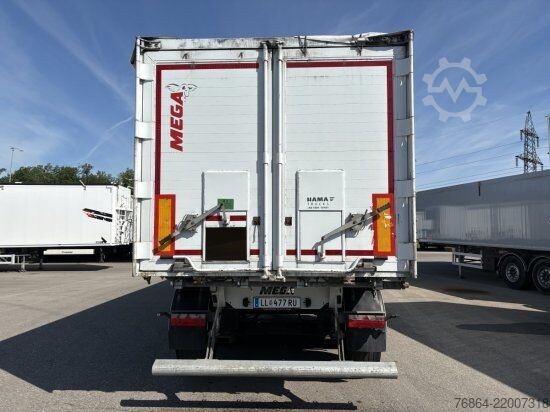 Tiptrailer MEGA ALU-KIPPMULDE 55M³, SAF-ACHSEN, ROLLPLANE, KOMBIKLAPPE, STEHPODEST