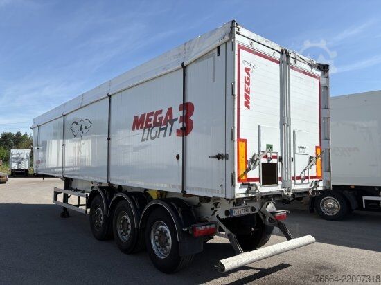 Tiptrailer MEGA ALU-KIPPMULDE 55M³, SAF-ACHSEN, ROLLPLANE, KOMBIKLAPPE, STEHPODEST
