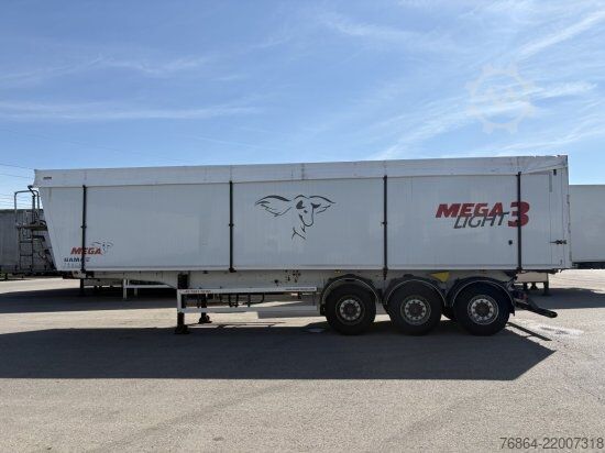Tiptrailer MEGA ALU-KIPPMULDE 55M³, SAF-ACHSEN, ROLLPLANE, KOMBIKLAPPE, STEHPODEST