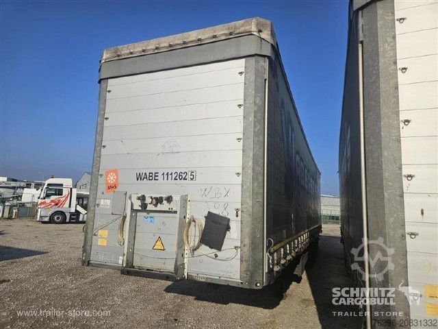 Open semitrailer with tarp Schmitz Cargobull Semitrailer Curtainsider Mega