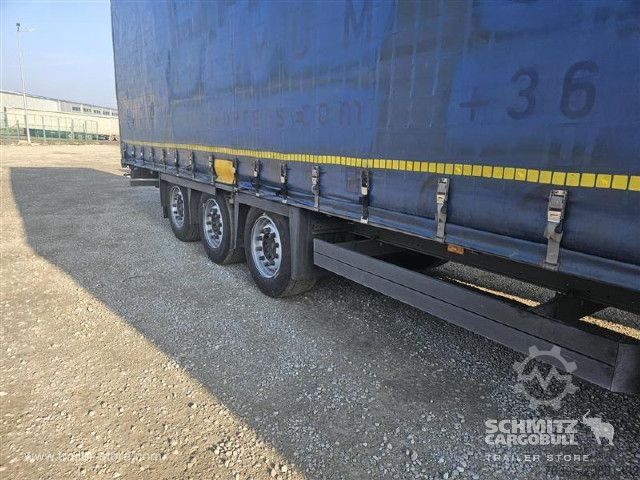 Open semitrailer with tarp Schmitz Cargobull Semitrailer Curtainsider Mega