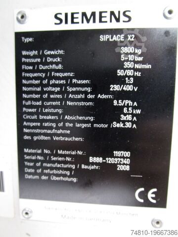 Siplace X2 Bestückmaschine Siplace / Siemens / X2 / CPP fähig