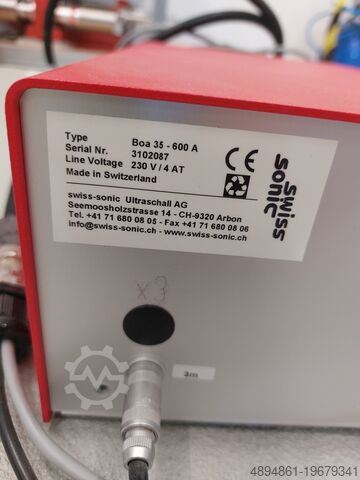 Generador ultrasónico, sondas de soldadura Swiss Sonic Ultraschallschweissen
