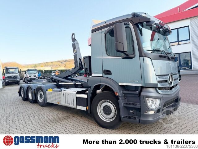 Camião porta-contentores de gancho Mercedes-Benz Antos 3543 L 8x2/6, Retarder, 2x Lenkachse,