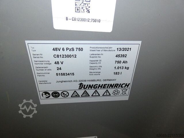 Stivuitor electric cu 3 roți Jungheinrich EFG 220