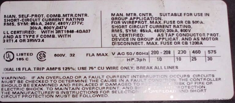 Wyłącznik Siemens 3RV1042-4EA10