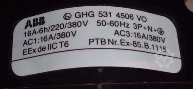 CEE wall socket, explosion-proof ABB GHG 531 4506 V0000