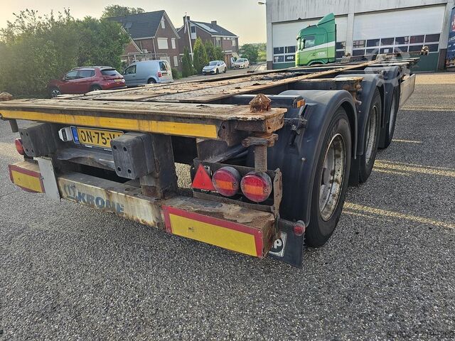 Containervervoer KRONE SD / REAR SLIDER / DUTCH CHASSIS / BPW DRUM.