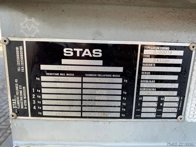 Kamion za otkači Stas SA339K  / Tipper ALU / 58 M3 / Mercedes + Disc ...