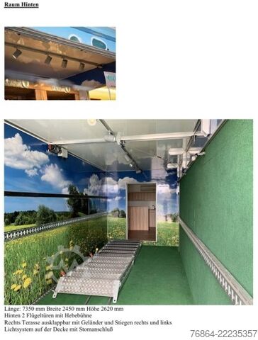 Ημιρυμουλκούμενο κουτί  K.M.A HOLLAND KM02 KG, VERKAUFSKOFFER MIT KüCHE,  RECHTS TERRASSE AUSKLAPPBAR, SHOWTRAILER