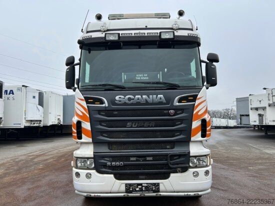 Ανατρεπόμενο φορτηγό SCANIA R560CB 6X4 ZWEISEITENKIPPER MEILLER,  PALFINGER KRAN PK34002-SH, E5