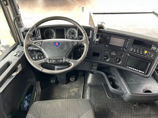 Ανατρεπόμενο φορτηγό SCANIA R560CB 6X4 ZWEISEITENKIPPER MEILLER,  PALFINGER KRAN PK34002-SH, E5