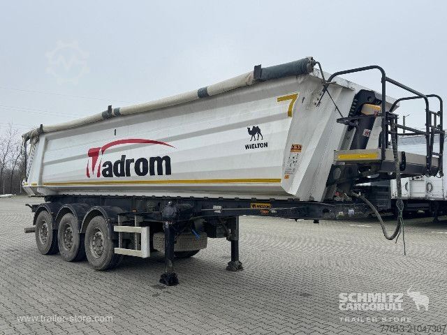 Semi-remorque benne Wielton Tipper Alu-square sided body 28m³