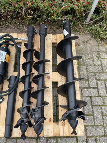 Grondboren set voor aan de minigraver Digga PDD-2