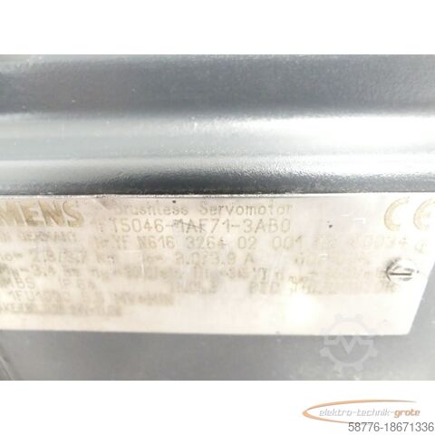 Siemens motor Siemens 1FT5046-1AF71-3AB0 Motor SNYFN616326402001 generalüberholt mit 12 Monaten Gewährleistung