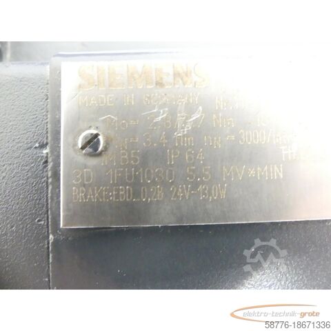Siemens motor Siemens 1FT5046-1AF71-3AB0 Motor SNYFN616326402001 generalüberholt mit 12 Monaten Gewährleistung