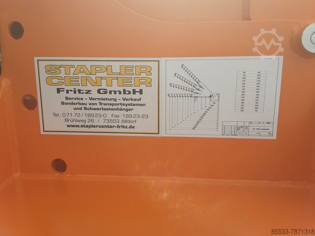 Crane arm Stapler Center Fritz GmbH Teleskopkran 5000 Kg bei LSP 600 mm