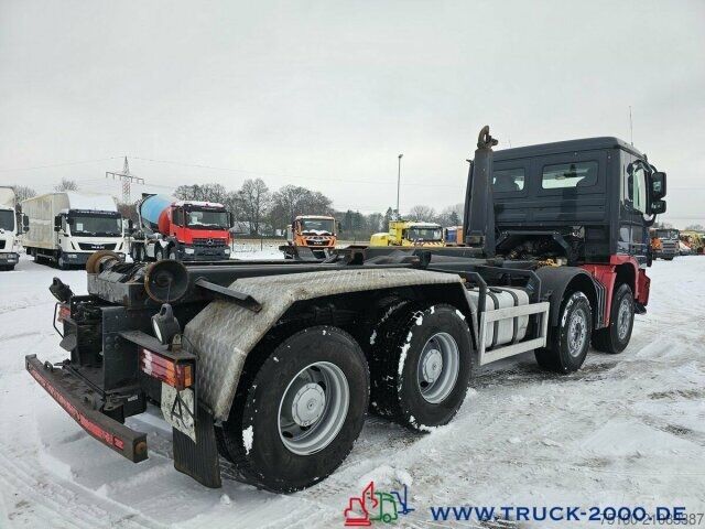 Haakarm vrachtwagen Mercedes-Benz Actros 3244 8x4 Meiller 30t.7m Container Blatt