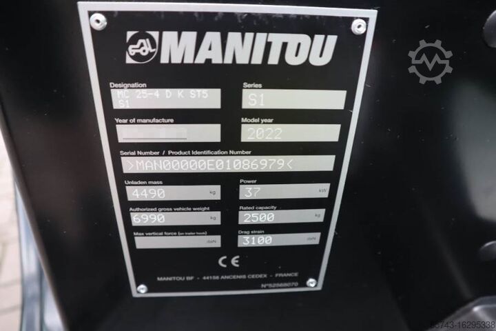 Geländestapler Manitou MC25-4 Valid Inspection, *Guarantee, Diesel, 4x4 D