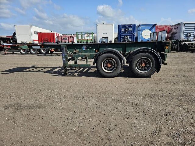 Containervervoer FLANDRIA 2 AXLE 20 FT CHASSIS STEEL SUSPENSION ROR DRUM