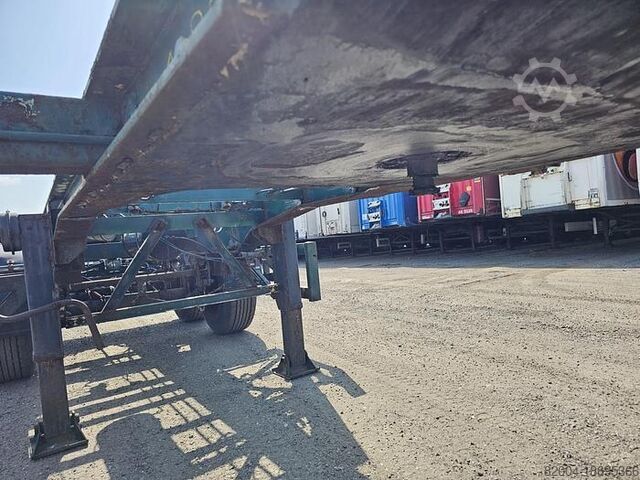 Containervervoer FLANDRIA 2 AXLE 20 FT CHASSIS STEEL SUSPENSION ROR DRUM