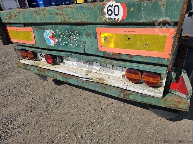 Containervervoer FLANDRIA 2 AXLE 20 FT CHASSIS STEEL SUSPENSION ROR DRUM