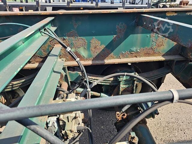 Containervervoer FLANDRIA 2 AXLE 20 FT CHASSIS STEEL SUSPENSION ROR DRUM