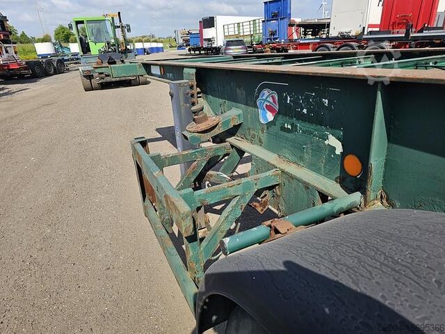 Containervervoer FLANDRIA 2 AXLE 20 FT CHASSIS STEEL SUSPENSION ROR DRUM