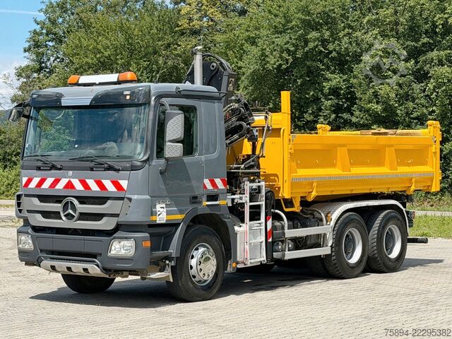 Żuraw samochodowy MERCEDES-BENZ ACTROS 2636* KIPPER 4,80 + KRAN/FUNK / 6x4
