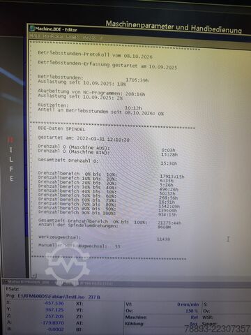 Vertikalt bearbetningscenter Röders RFM 600 mit RCE1 (Bj.2017)