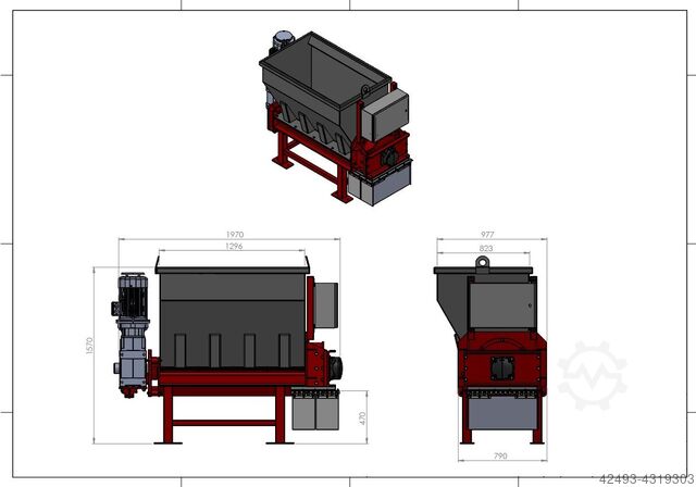 Schroefverdichter, voorversnipperaar P 1320 / 7,5