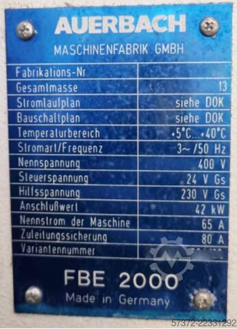 CNC φρέζα Auerbach FBE 2000