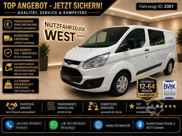 Bestelwagen FORD Transit Lang Mixto DoKa 6-Sitzer*Garantie*Regale