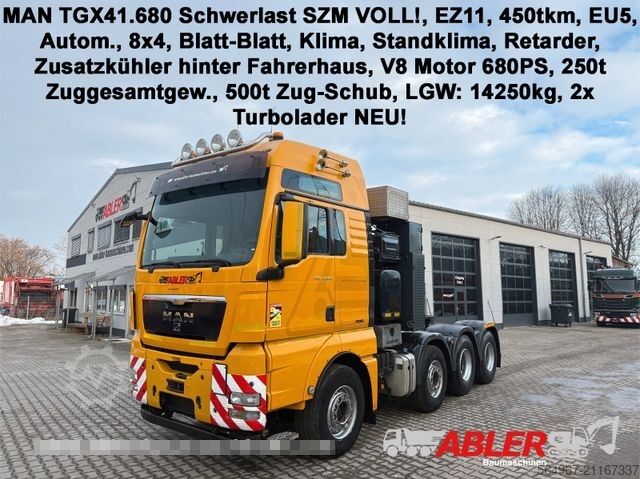 Heavy-duty truck MAN TGX 41.680 Schwerlast SZM VOLL